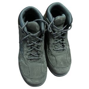 🔥 WORX by RED WING 5117 Gray Leather Work Boots Lace-Up Women’s 6.5W EUC ! 🔥